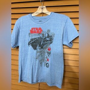 Star Wars short sleeve T shirt youth size small blue